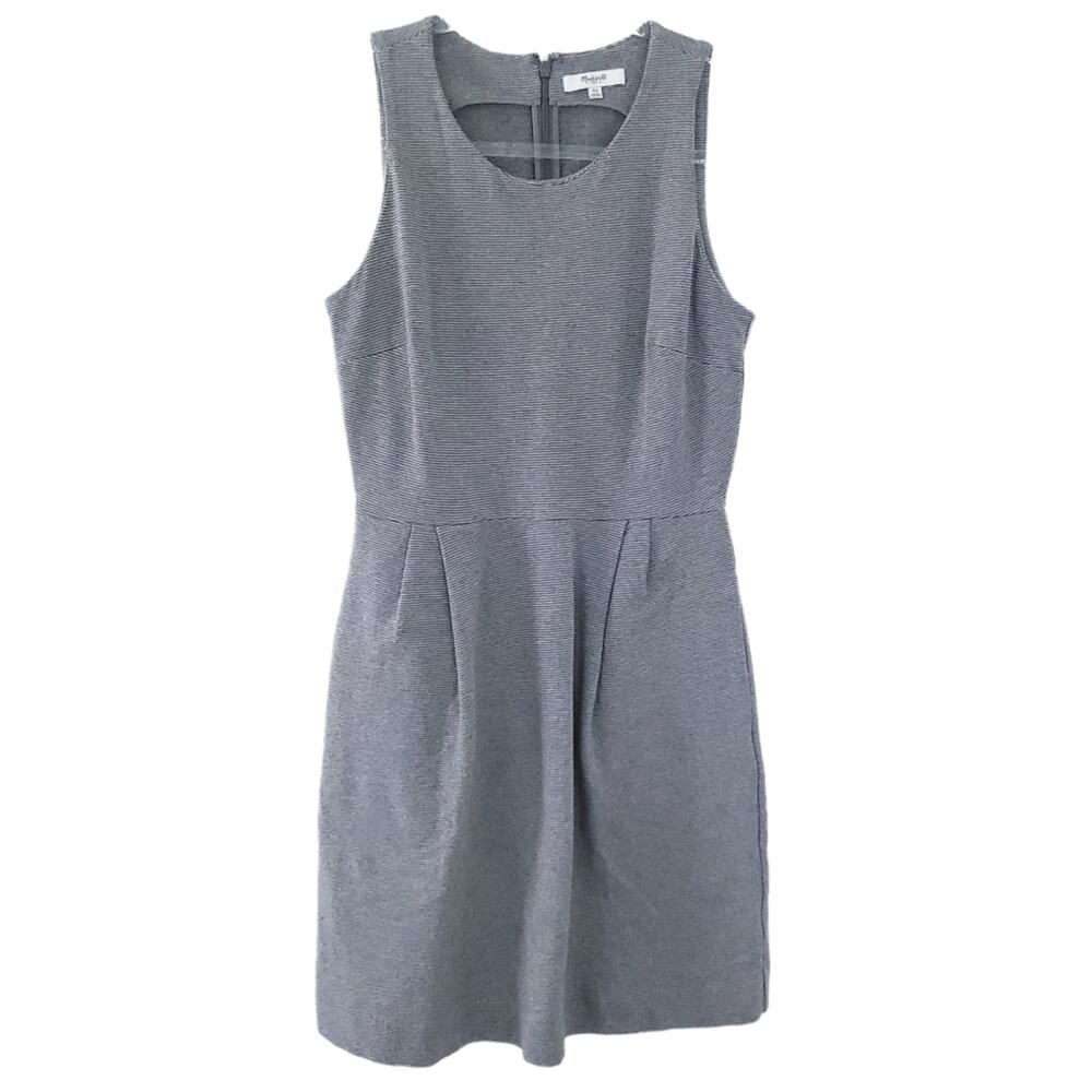 Madewell Heather Gray Verse Sleeveless Knit Dress XS XSmal, Pockets, Career